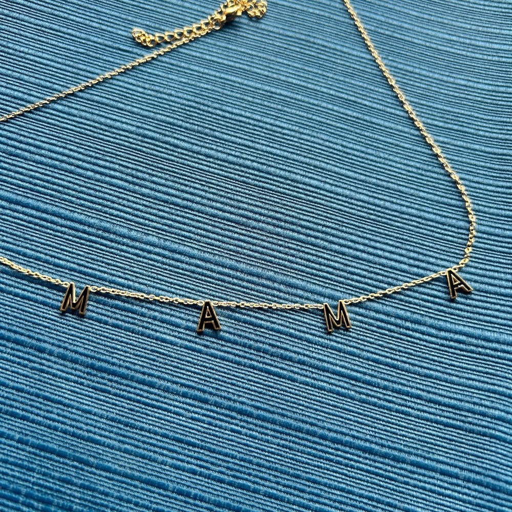 NWT 16” Oak & Ivy Gold 'MAMA' Letter Necklace - Women Jewelry